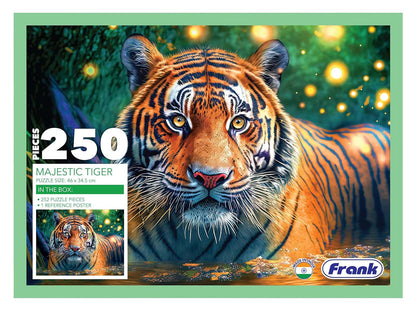 Frank Majestic Tiger Jigsaw Puzzle (250 Pieces) for Kids Above 9+ Years - Fun & Challenging Brain Booster Games