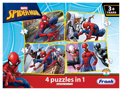 Prem Ratan Spiderman Jigsaw Puzzle for Kids - 4 in 1 Set