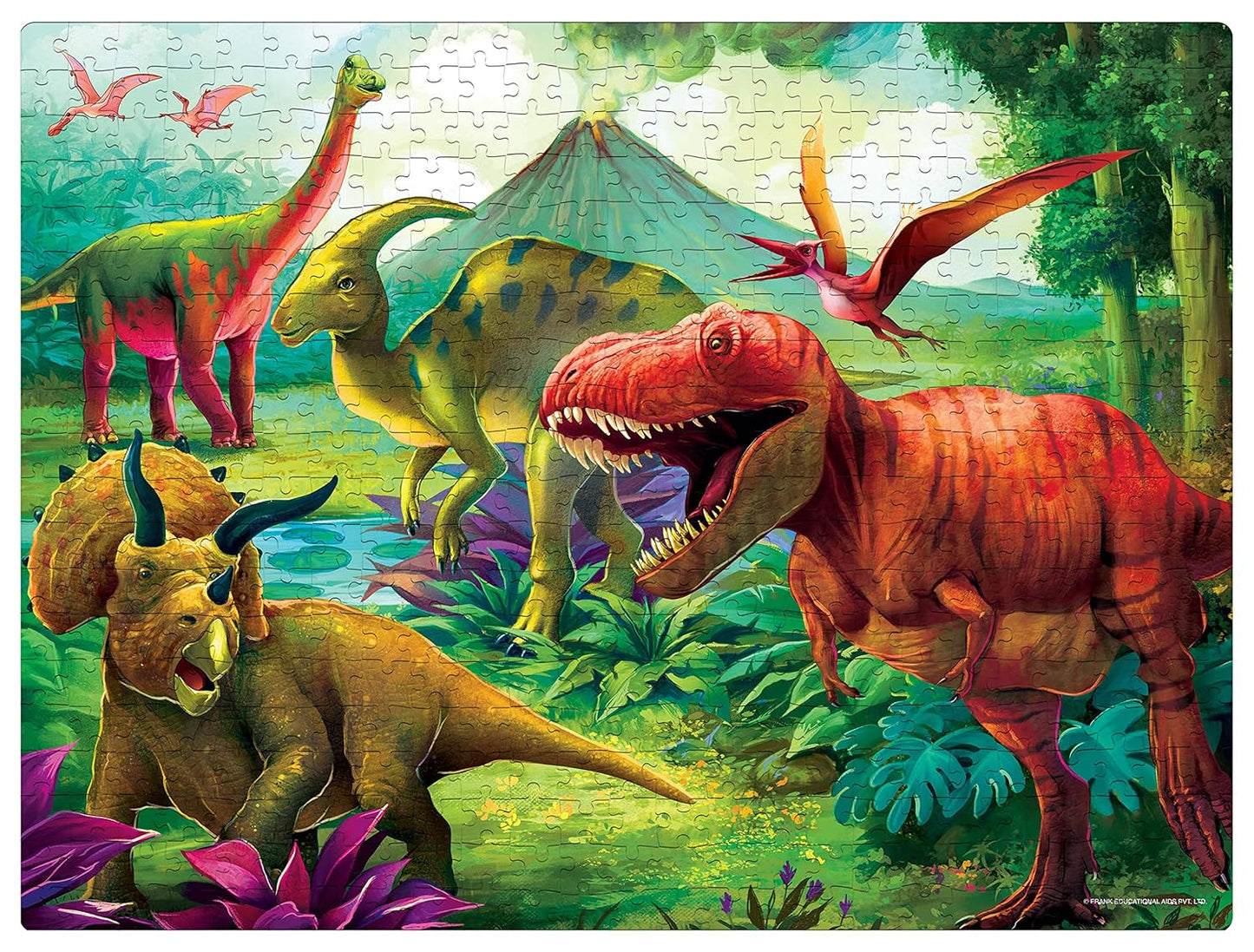 Frank Age of The Dinosaurs Jigsaw Puzzle (250 Pieces) for Kids Above 9+ Years - Fun & Challenging Brain Booster Games