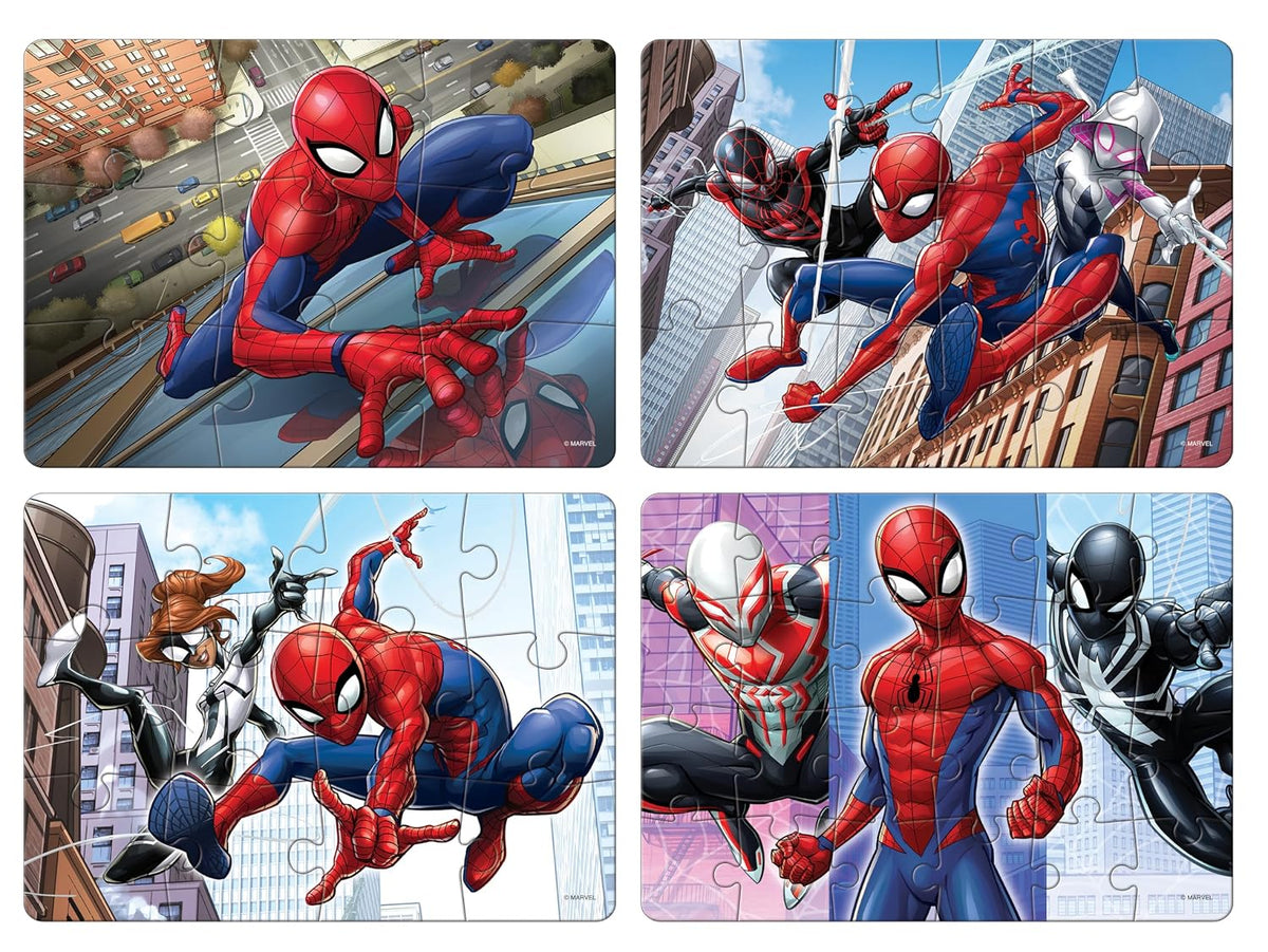 Prem Ratan Spiderman Jigsaw Puzzle for Kids - 4 in 1 Set