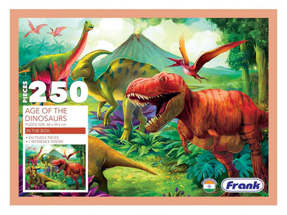 Frank Age of The Dinosaurs Jigsaw Puzzle (250 Pieces) for Kids Above 9+ Years - Fun & Challenging Brain Booster Games