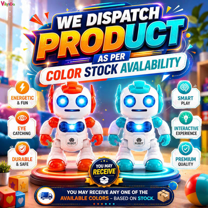 VikriDA Infrared Remote Control Robot Toy | Programmable Flying Saucer Throwing Battle Robot for Kids