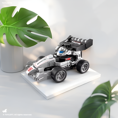 2.4GHz Remote Control Drift Stunt Car – 4WD RC Racing Car with 360° Rotation, LED Lights & Wireless Controller Grey