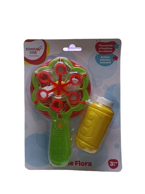 Shooting Star Bubble Flora Green-With Bubble Solution-1000 Bubbles Per Minute-Indoor Toy-3Y+ - T-Rex the toyland Sitamarhi