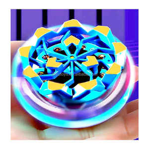 Gyro YoYo Ball ToyFingertip Gyros for Kids Gifts, Magnetic Gyro Wheel Magic Spinning with LED Colorful Light (Multicolor) (Fingertip Gyro)