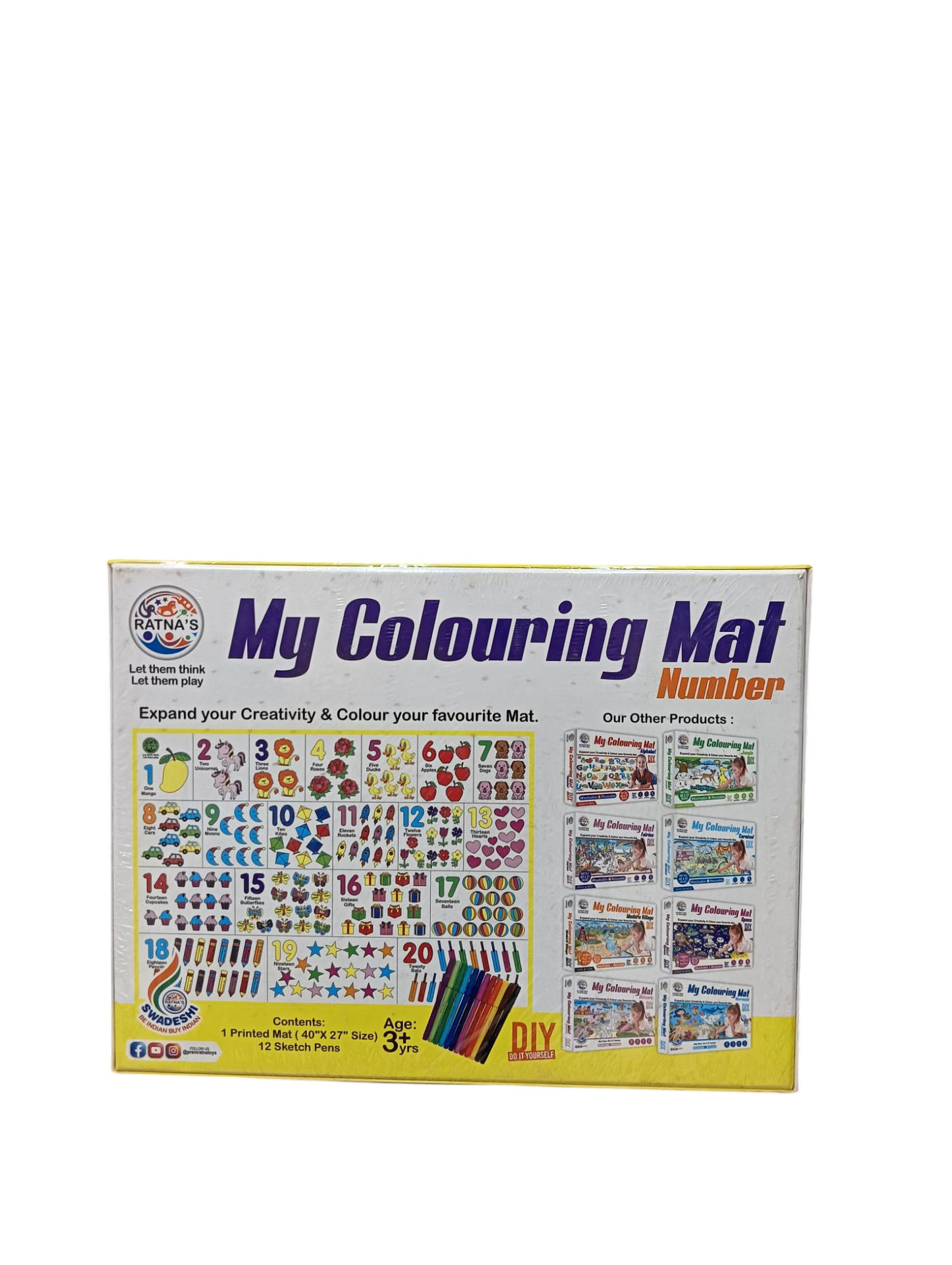 My Colouring Mat Number