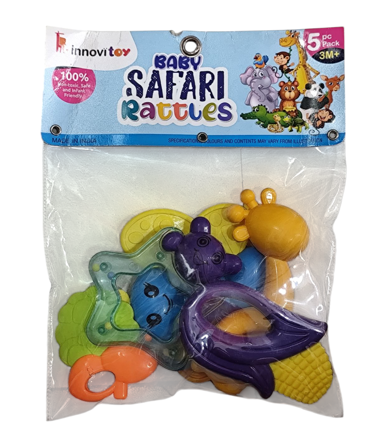 Baby Safari Rattle 5P