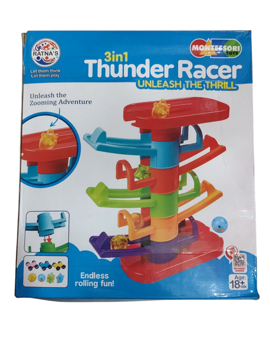 Ratna's 3in1 Thunder Racer Montessori toy for kids & toddlers