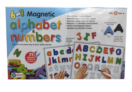 6in1 Magnetic Alphabet N Numbers
