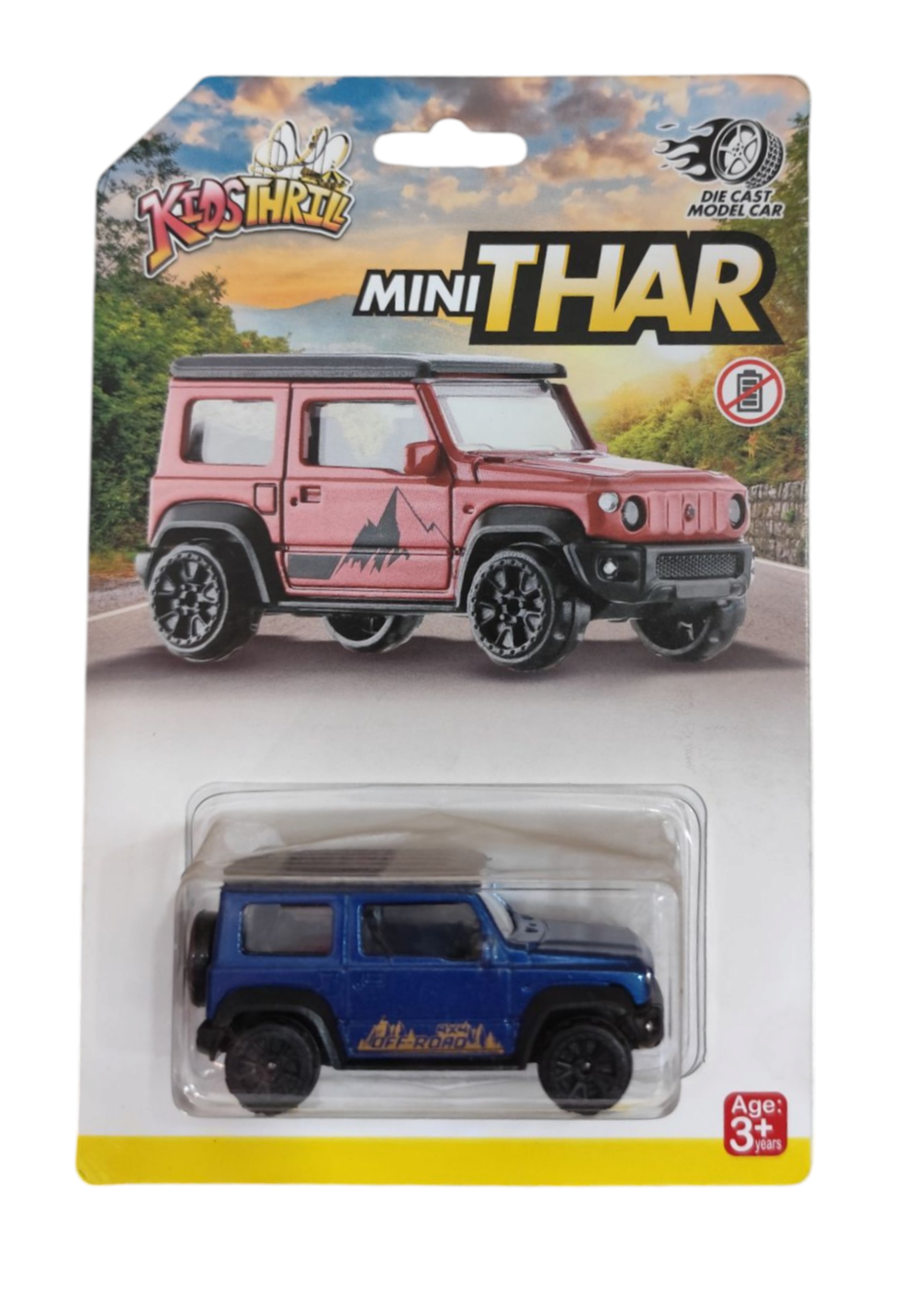 Mini Thar Jeep Die Cast Model Toy Car Jeep Vehicle Racing Cars for Kids (Multicolor, Pack of: 1)