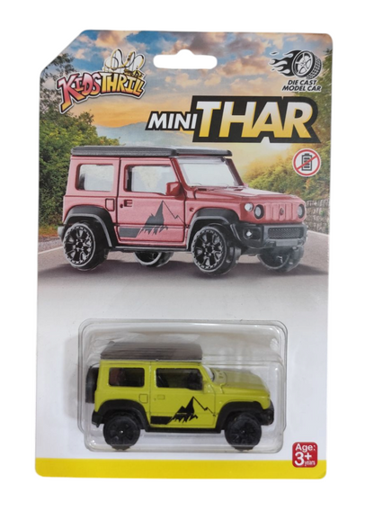 Mini Thar Jeep Die Cast Model Toy Car Jeep Vehicle Racing Cars for Kids (Multicolor, Pack of: 1)