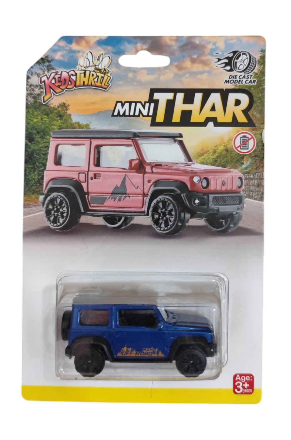 Mini Thar Jeep Die Cast Model Toy Car Jeep Vehicle Racing Cars for Kids (Multicolor, Pack of: 1)