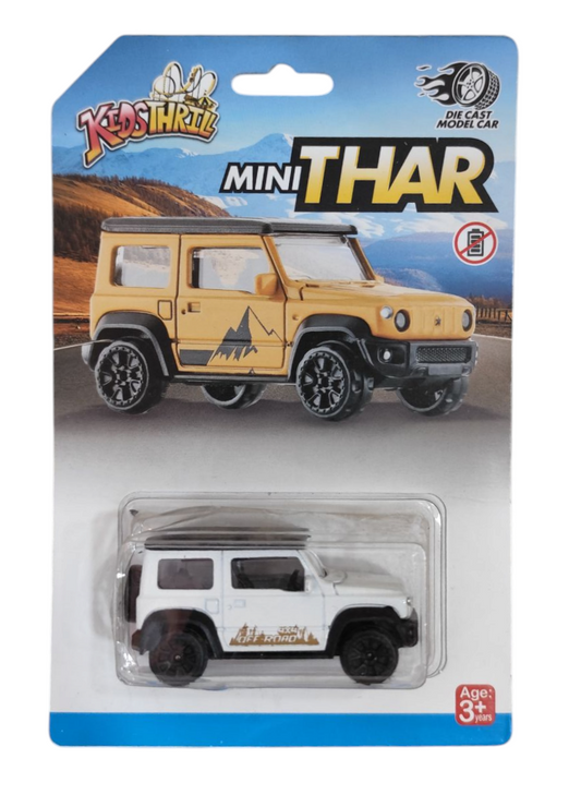 Mini Thar Jeep Die Cast Model Toy Car Jeep Vehicle Racing Cars for Kids (Multicolor, Pack of: 1)