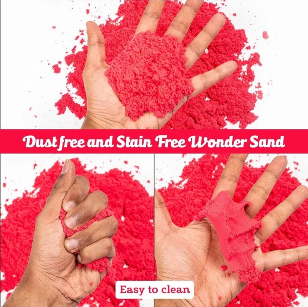RATNA'S Wonder Sand 500g Smooth Sand for Kids with One Big Mould