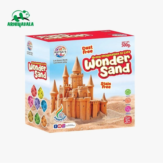 RATNA'S Wonder Sand 500g Smooth Sand for Kids with One Big Mould