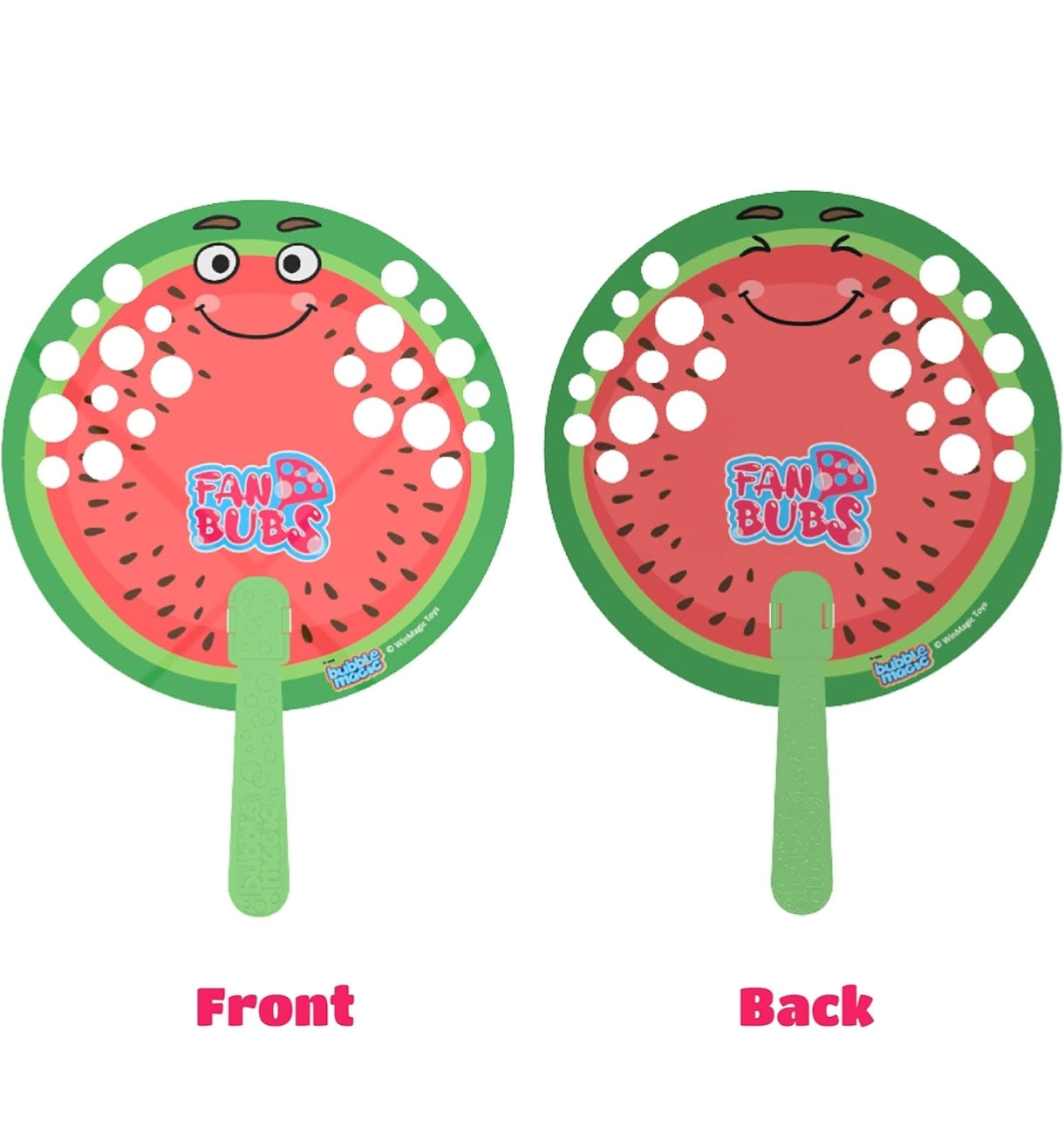 Bubble Magic Fan Bubs Lime, Bubble Solution with Hand Fan for The Kids 3 Years and Above,