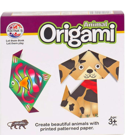 RATNA'S DIY Origami Animals. Origami Sheets Included Inside.Create Your OWN Jungle with The Help of Origami (Multicolor)