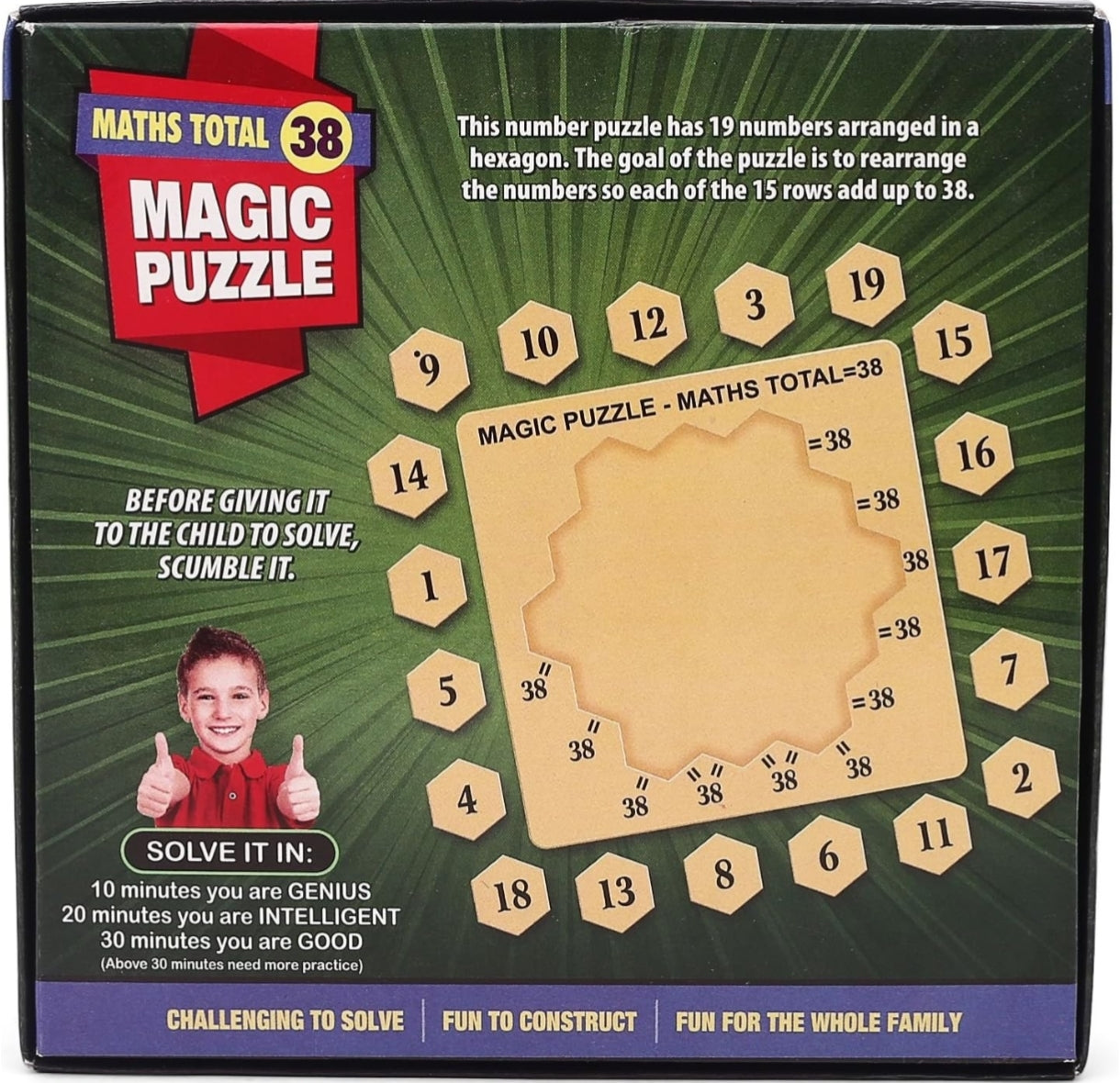 Ratnas Magic Puzzle Maths Total 38