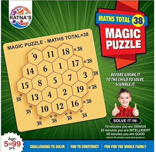 Ratnas Magic Puzzle Maths Total 38