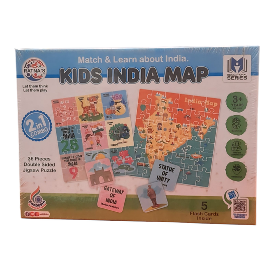 Match & Learn Kids India Map Jigsaw
