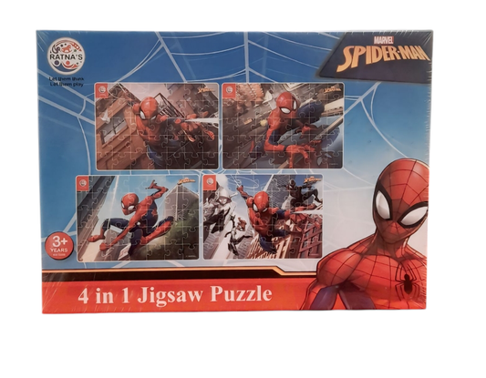 4 IN 1 Spiderman Jigsaw