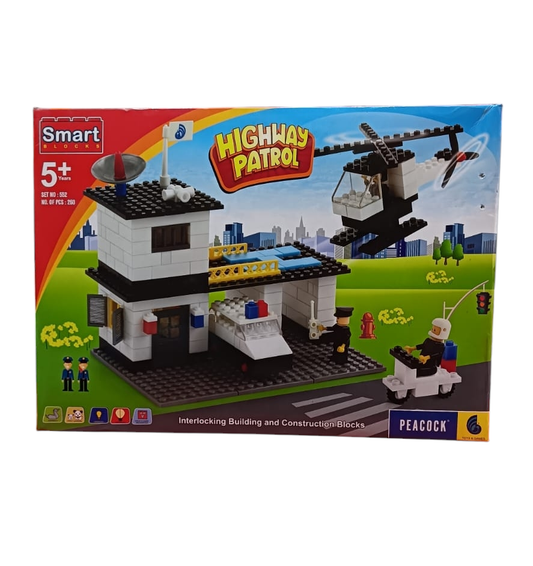 Peacock Smart Blocks Highway Patrol