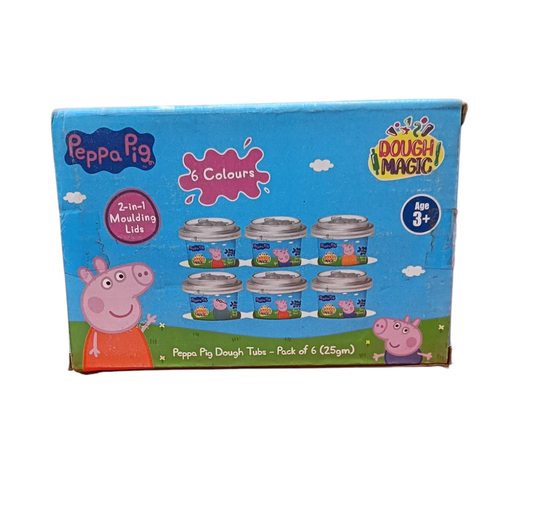 Dough Magic Peppa Pig Dough Tubs-6 Pack