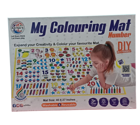 My Colouring Mat Number