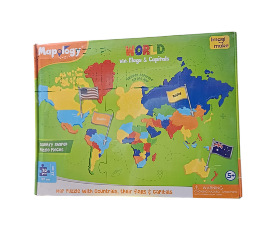 Mapology World With Flags Capitals