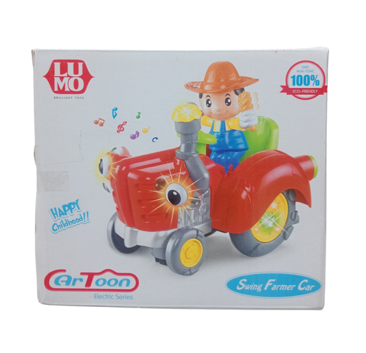 Cartoon Swing Farmer Car