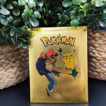 Pokemon Limited Edition Golden Foil Collector Card Set, Pikachu Design