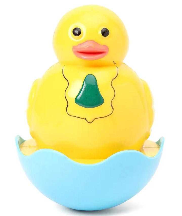 Baby Cub Musical Duck Face Roly Poly Wobbling Toy for Infants
