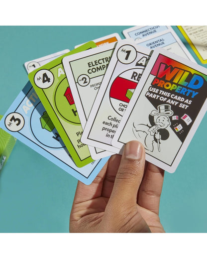 Monopoly Deal Card Game | Quick-Playing Card Game | Fun Games for Families and Kids | Ages 8 and Up | 2 to 5 Players | 15 Mins. | Travel Games