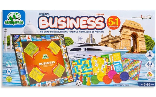 Original Business Senior 5 in 1 DLX Game Pack Multicolor Board Game Board Game Board Game Accessories Board Game