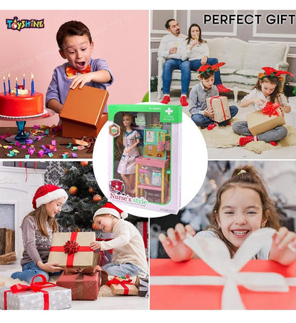 Toyshine Doctor Doll with Medical equipments, Furniture & Accessories Toys for Kids Role Play Set for Age 3+