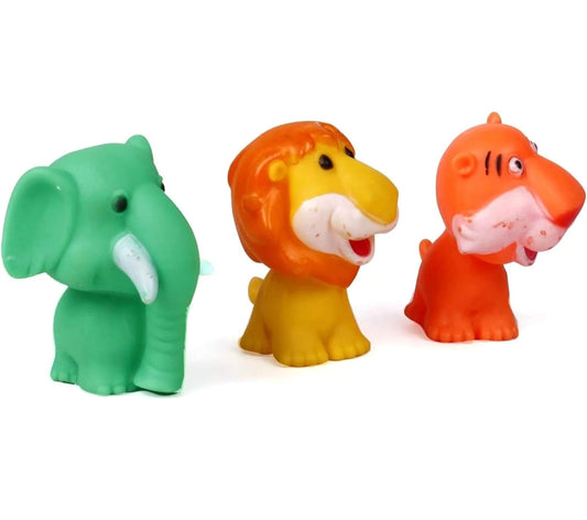 RATNA'S Squeezy Animal Kingdom 3 PCS for Kids Bath TIME and Play TIMESqueezy Animal Kingdom