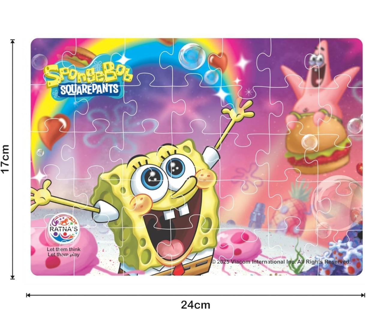 SpongeBob SquarePants puzzle with cartoon characters