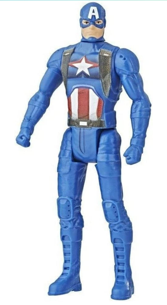 Action figure in a blue superhero