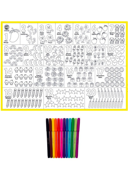 My Colouring Mat Number
