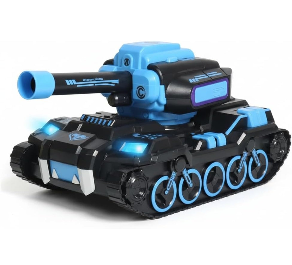 Remote Control Armored Tank Car – 49M RC Battle Tank with 360° Rotation, Drift, Shooting Launcher, Rechargeable Battery & Remote – Fun Toy for Kids (8+ Years, Blue)