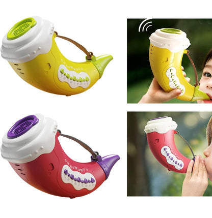 Animal Caller Toy for Boys Girls Birthday Gift 2 Modes Newyear Gift Horn Toy Yellow