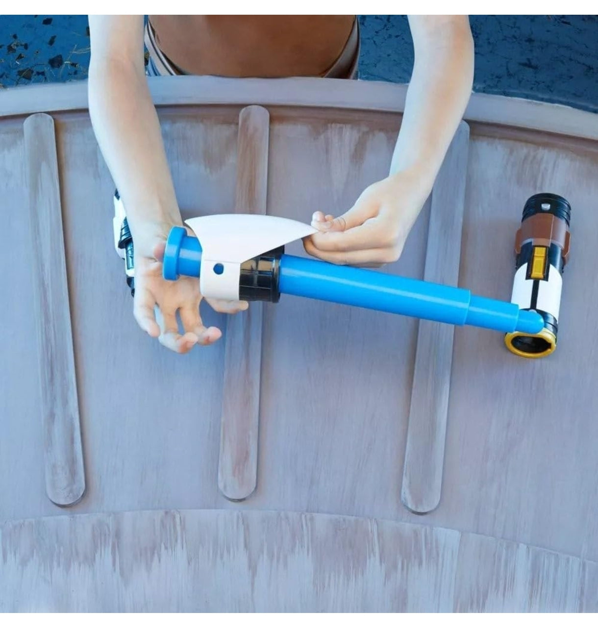 Star Wars Lightsaber Forge OBI-Wan Kenobi Extendable Blue Lightsaber Toy, Customizable Roleplay Toy for Kids Ages 4 and Up