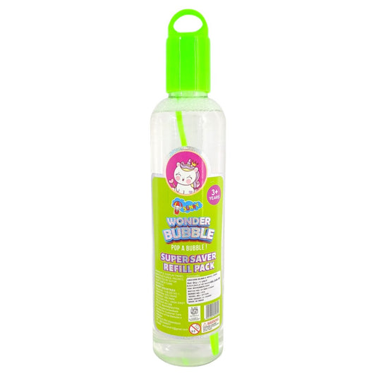 Sunny Wonder Bubble Bottle Pop A Bubble Super Saver Refill Pack 1000ml 3 Years+