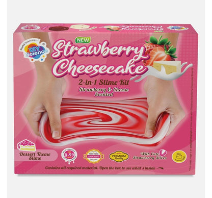 Fundoolabs Strawberry Cheesecake 2-in-1 Slime Kit Multicolor 8Y+