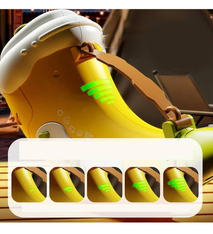 Yellow animal caller toy musical for children with sound effects and lights