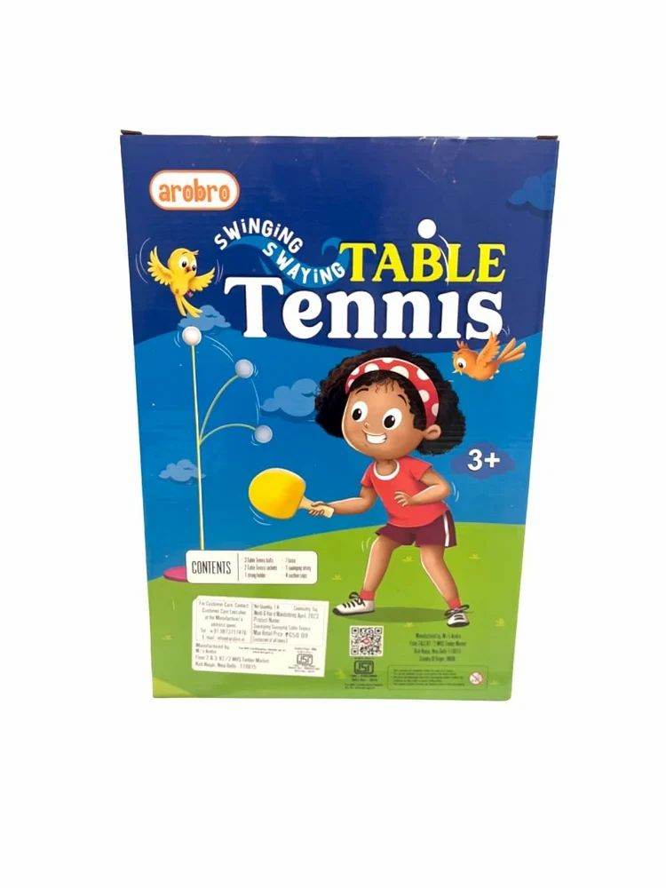 Colorful table tennis ping game for kids aged 3 and up with playful design