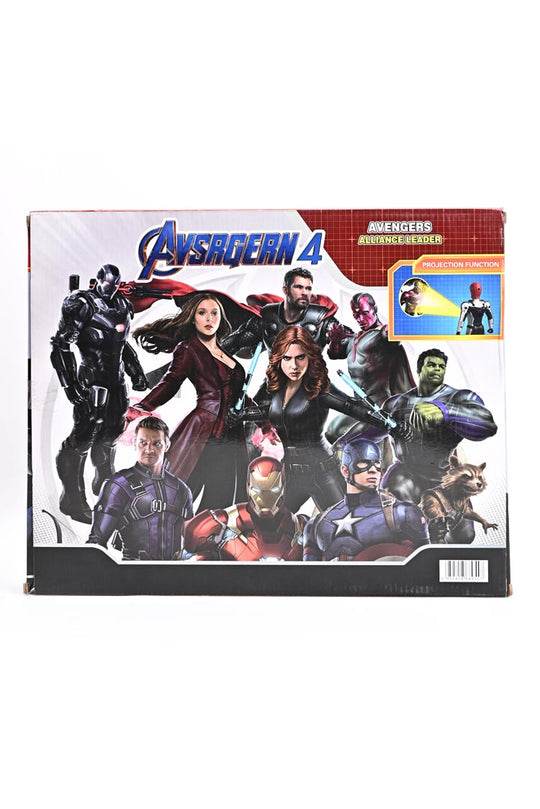 Colorful Avengers action figures box featuring popular superhero characters for collectors and fans