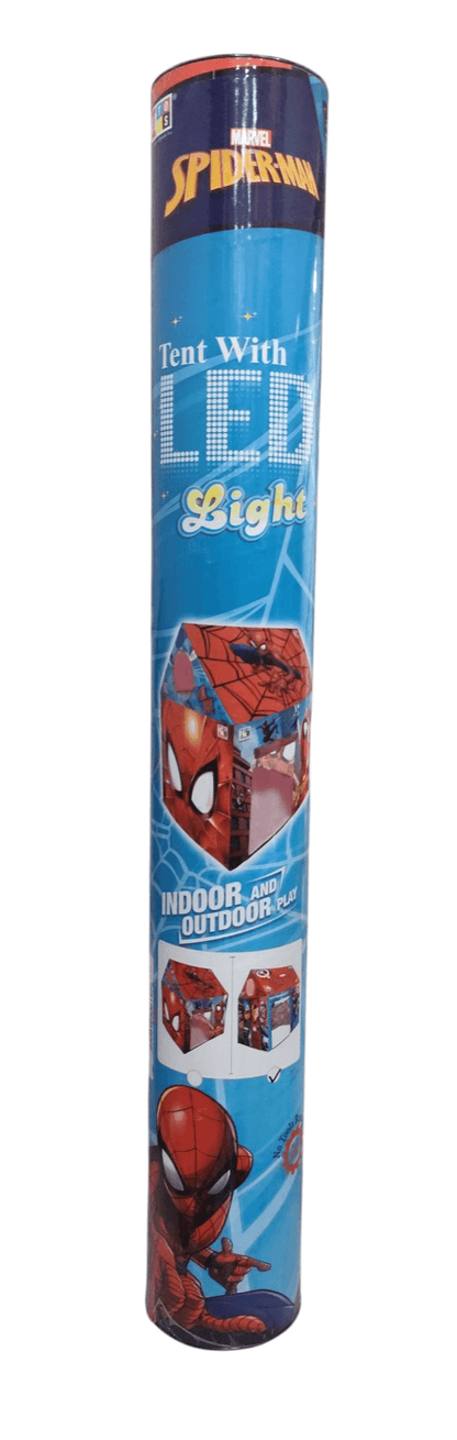 Avengers play tent for kids featuring Spider-Man design with LED light for indoor and outdoor use