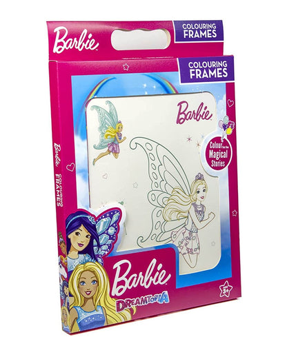 Barbie coloring frames set featuring fairy designs for creative play inspired by Barbie movies