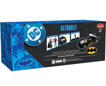 Batman Batmobile toy car with free Batman figure for kids ages 4 and up